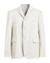 Thom Browne Man Blazer Off White Size 4 Cotton In Off White