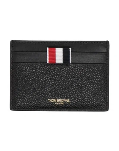 Thom Browne Man Cardholder Black Size - Calfskin