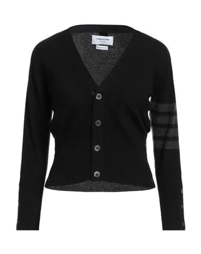 Thom Browne Man Cardigan Black Size 00 Cashmere