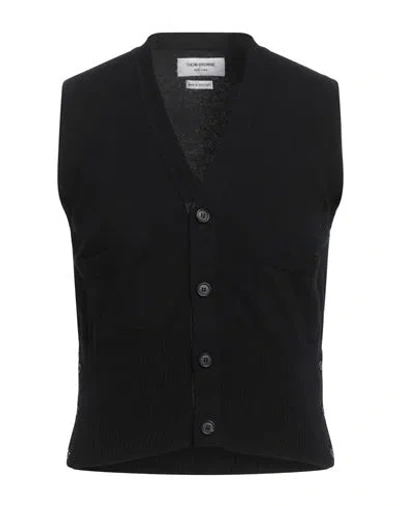 Thom Browne Man Cardigan Black Size 4 Cashmere