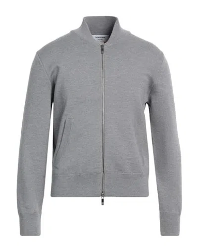 Thom Browne Man Cardigan Grey Size 5 Merino Wool