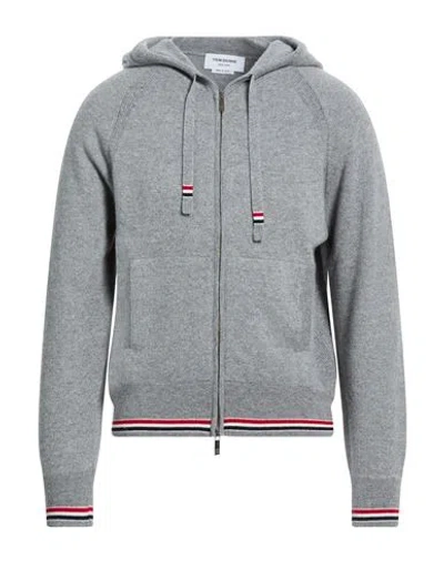Thom Browne Man Cardigan Light Grey Size 5 Cashmere In Gray