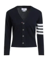Thom Browne V-neck Cardigan In Fine Merino Wool With Distinctive Stripes