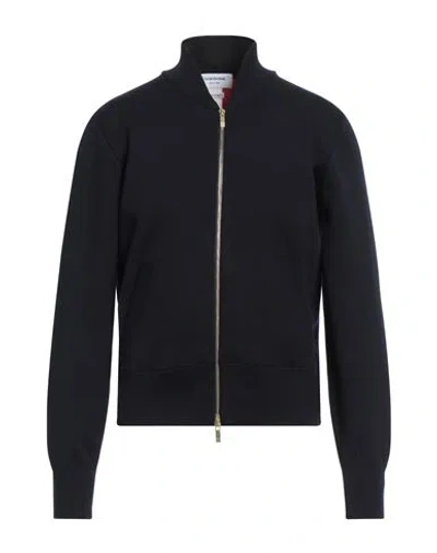 Thom Browne Man Cardigan Midnight Blue Size 5 Merino Wool