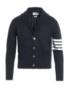 Thom Browne Man Cardigan Navy Size 3 Cotton
