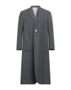 Thom Browne Man Coat Grey Size 1 Wool, Polyester