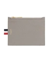 Thom Browne Man Coin Purse Grey Size - Leather
