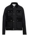 Thom Browne Cropped Relaxed Field Jacket Top Applied Pockets In Black