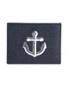 Thom Browne Man Document Holder Midnight Blue Size - Leather