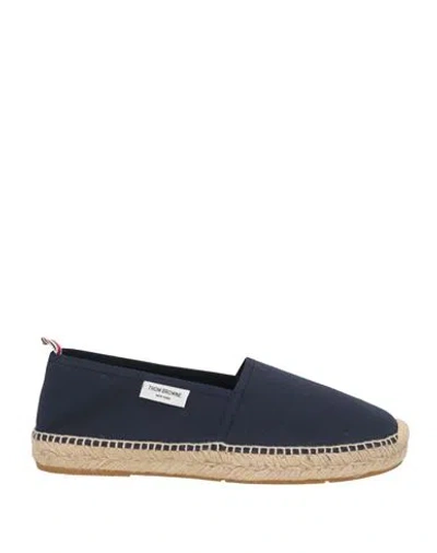 Thom Browne Man Espadrilles Navy Size 7.5 Textile Fibers