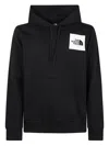 The North Face Logo Patch Drawstring Hoodie In Black