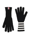Thom Browne Man Gloves Black Size M Cashmere In Black