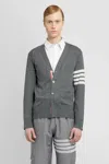 Thom Browne 4-bar Milano Stitch Cardigan In Grey