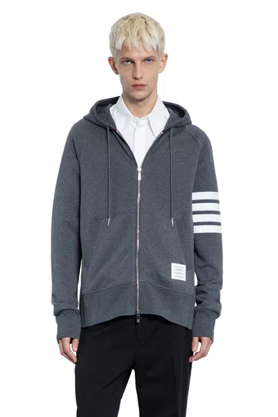 Thom Browne Man Grey Sweatshirts In Gray