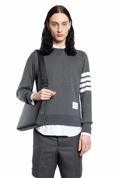 Thom Browne Man Grey Sweatshirts