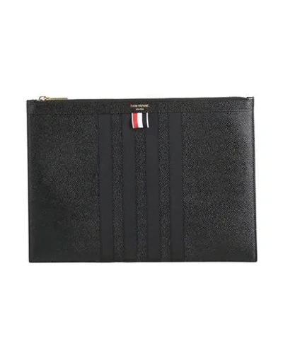 Thom Browne Man Handbag Black Size - Calfskin