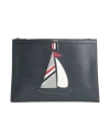 Thom Browne Man Handbag Navy Size - Calfskin