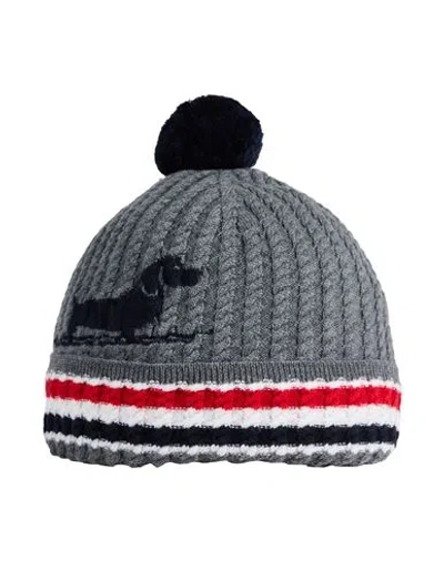 Thom Browne Man Hat Lead Size L Virgin Wool In Gray