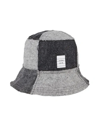 Thom Browne Man Hat Light Grey Size S Wool