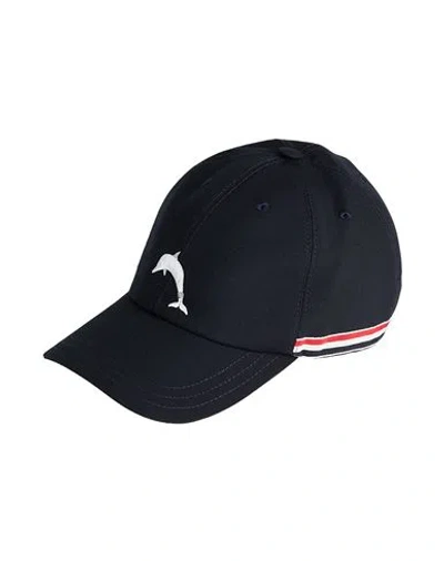 Thom Browne Man Hat Midnight Blue Size L Wool, Polyester