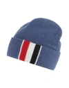 Thom Browne Man Hat Slate Blue Size M Merino Wool In Blue