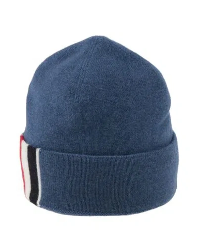 THOM BROWNE THOM BROWNE MAN HAT SLATE BLUE SIZE ONESIZE MERINO WOOL 