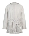 Thom Browne Man Jacket Light Grey Size 4 Polyamide In Grey