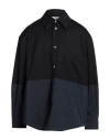 Thom Browne Blue Combo Snap Overshirt In Blue