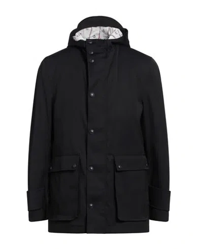 THOM BROWNE THOM BROWNE MAN JACKET MIDNIGHT BLUE SIZE 3 POLYESTER, COTTON