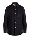 Thom Browne Man Jacket Navy Size 5 Polyester In Blue