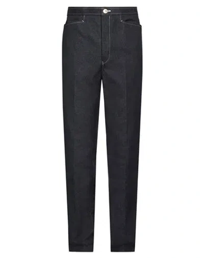 Thom Browne Man Jeans Blue Size 3 Cotton