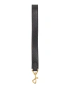 Thom Browne Man Key Ring Black Size - Leather In Black