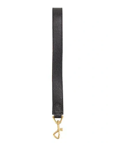 Thom Browne Man Key Ring Black Size - Leather