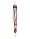 Thom Browne Man Key Ring Red Size - Textile Fibers, Leather In Red