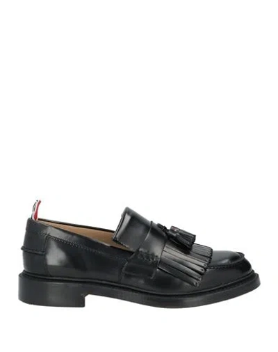 Thom Browne Man Loafers Black Size 8 Leather