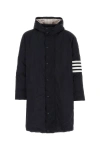 THOM BROWNE THOM BROWNE MAN NAVY BLUE POLYESTER DOWN JACKET