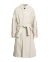 Thom Browne Man Overcoat & Trench Coat Beige Size 2 Polyester, Cotton
