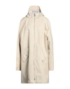 Thom Browne Man Overcoat & Trench Coat Beige Size 5 Polyester, Cotton, Polyurethane