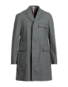 Thom Browne Man Overcoat & Trench Coat Grey Size 5 Wool, Polyurethane