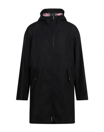 Thom Browne Man Overcoat & Trench Coat Midnight Blue Size 5 Polyester, Cotton, Polyurethane