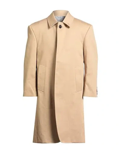 THOM BROWNE THOM BROWNE MAN OVERCOAT & TRENCH COAT SAND SIZE 1 COTTON