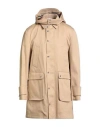 Thom Browne Man Overcoat & Trench Coat Sand Size 2 Cotton