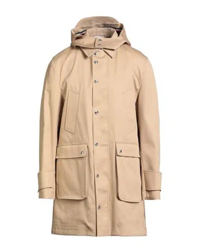 Thom Browne Man Overcoat & Trench Coat Sand Size 2 Cotton