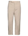 Thom Browne Man Pants Beige Size 3 Polyester, Cotton