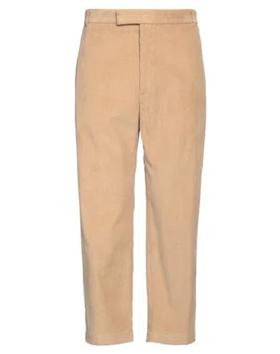 Thom Browne Man Pants Beige Size 5 Cotton, Polyester