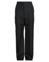 Thom Browne Man Pants Black Size 2 Wool, Mohair Wool In Black