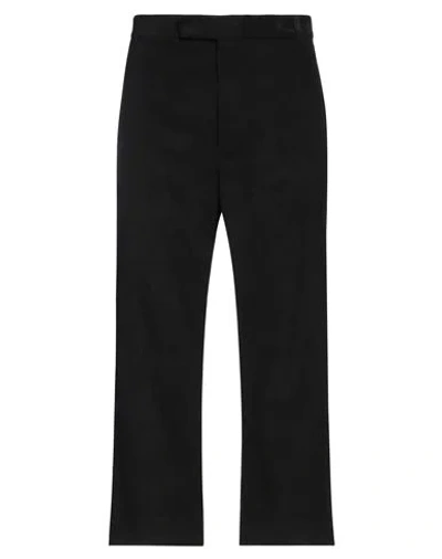 THOM BROWNE THOM BROWNE MAN PANTS BLACK SIZE 4 COTTON, POLYESTER