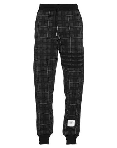 Thom Browne Man Pants Charcoal Size 5 Cotton, Elastane, Polyamide In Grey