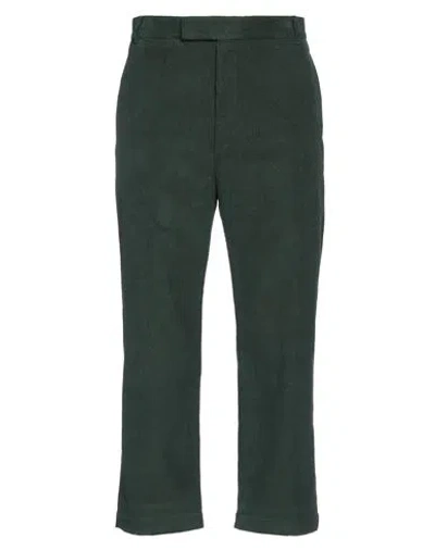 Thom Browne Man Pants Deep Jade Size 4 Cotton, Polyester In Green