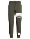 Thom Browne Man Pants Dark Green Size 4 Cotton